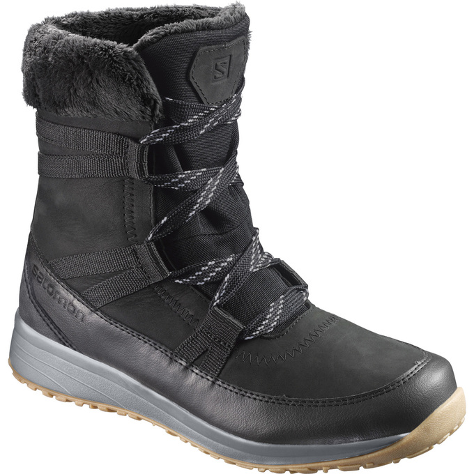 Bottes Hiver Salomon Homme Noir - Salomon HEIKA LTR CS WP - France (5741-NUMTB)